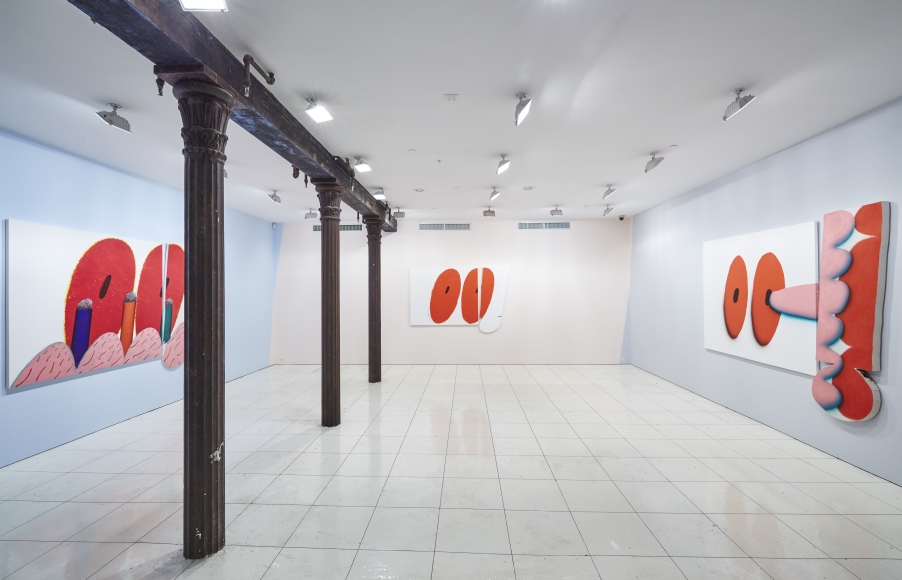 Installation view, James English Leary Triple Motherfucker, Vito Schnabel Projects, New York, 2015