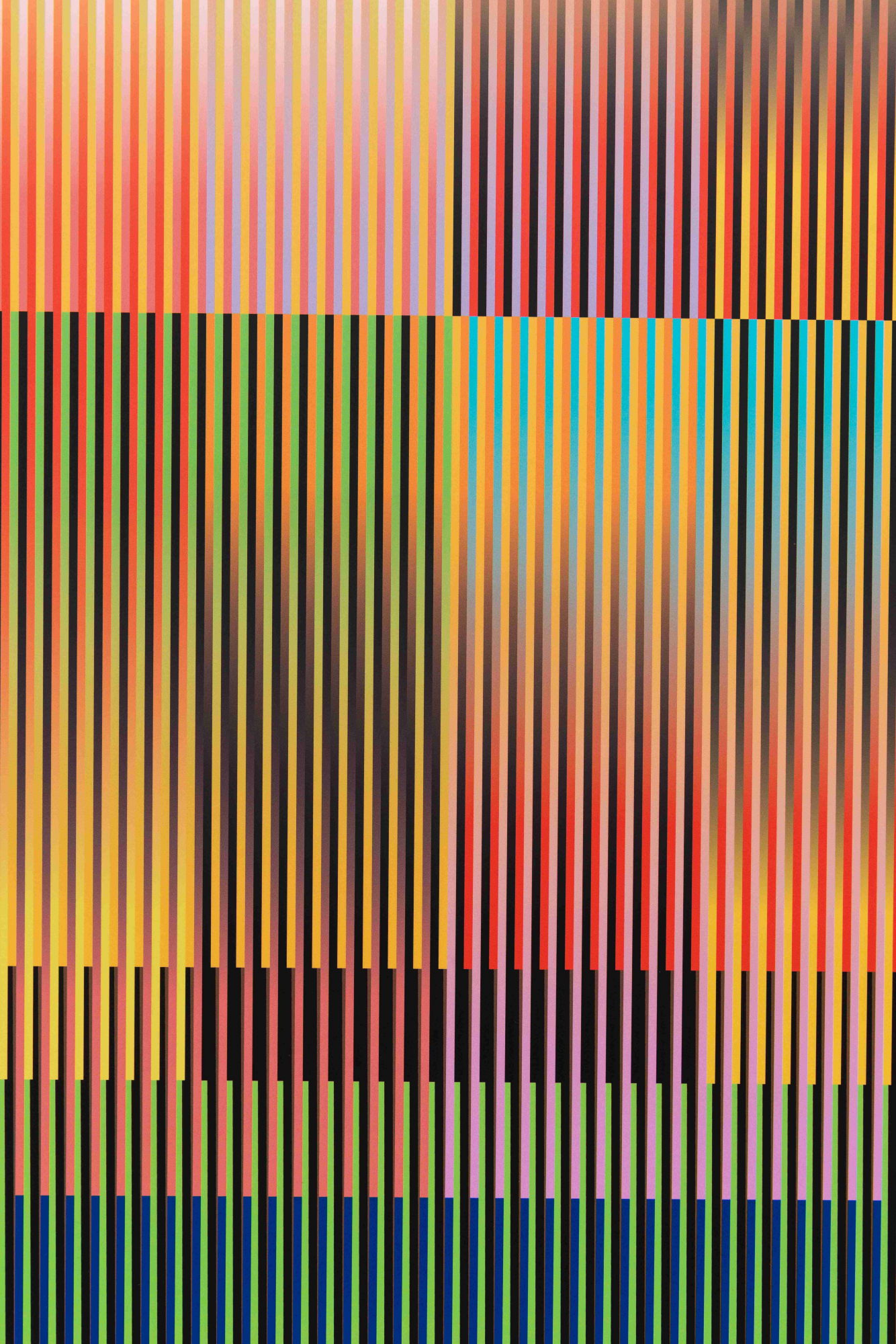 Carlos Cruz-Diez | Color Aditivo, Série Caracas C1, 2010