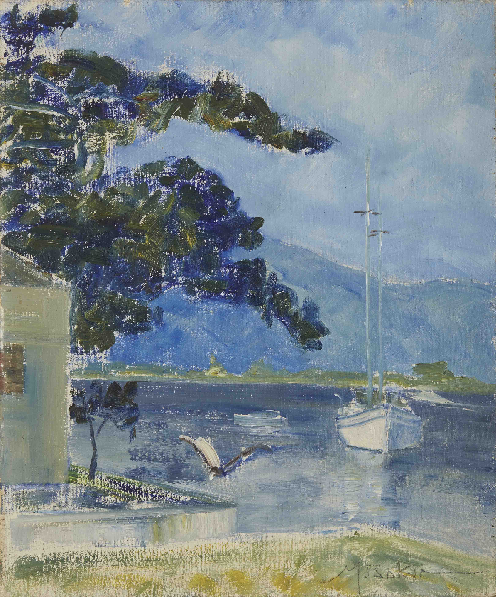 Sem Título (Barco à vela na Baia de Antonina), década de 1950