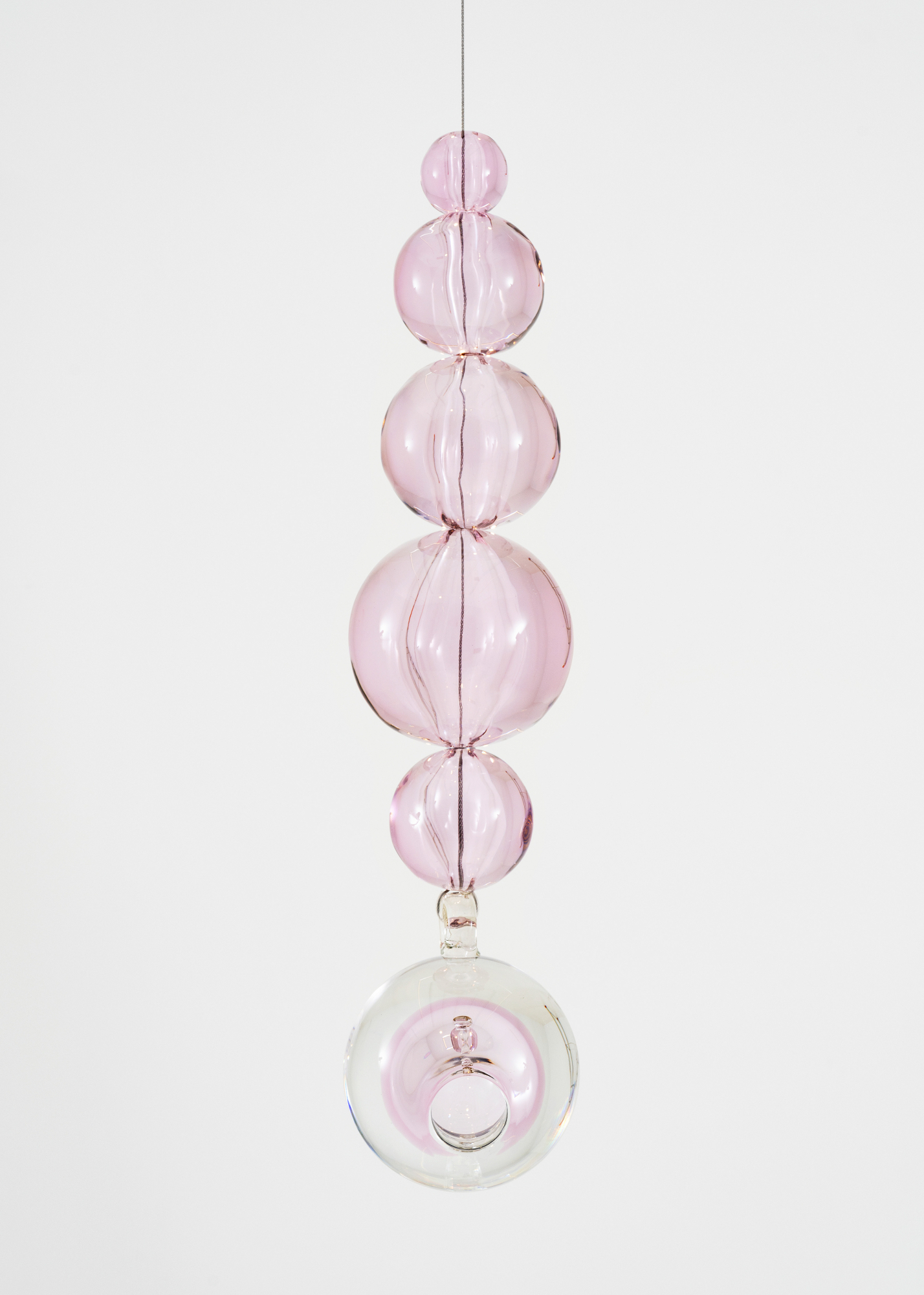 Amant Suspendu rose et cristal, 2024