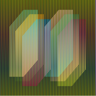 Carlos Cruz-Diez | Color Aditivo, serie Darién A, 2010